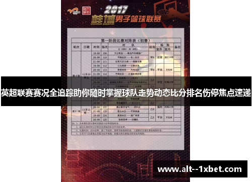 英超联赛赛况全追踪助你随时掌握球队走势动态比分排名伤停焦点速递